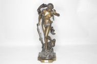 Bronzefigur ''Weibl. Akt'', bez. Garnier,