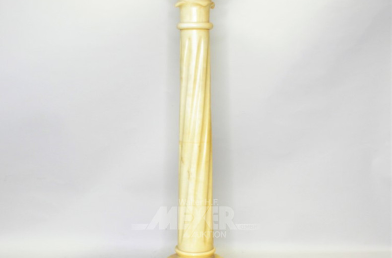 Blumensäule, Alabaster, Italien,