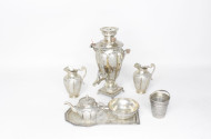 kl. Schmuck-Samowar, persisches Silber,