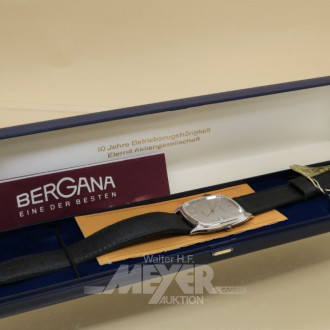 Armbanduhr, BERGANA, Quarzwerk,