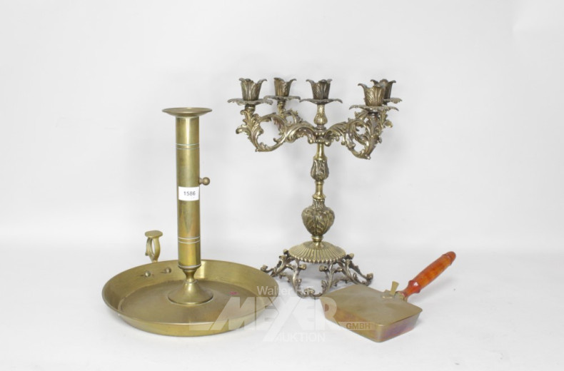 Kandelaber, 5-flammig, Höhe: ca. 38 cm,