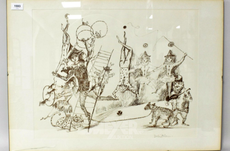 Lithographie ''Zirkus''