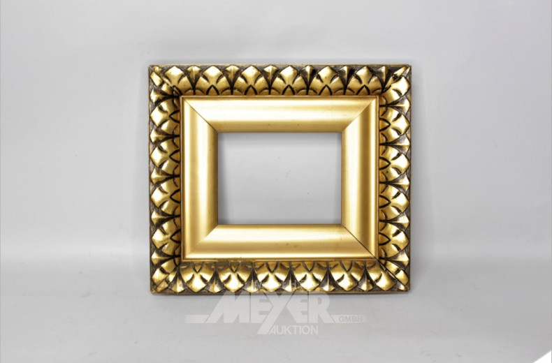 breiter kl. Bilderrahmen, goldfarben,