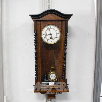 Regulator, Mahagoni, beschädigt,