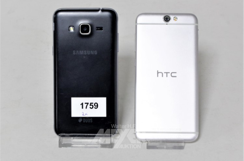 2 Mobiltelefone SAMSUNG / HTC,