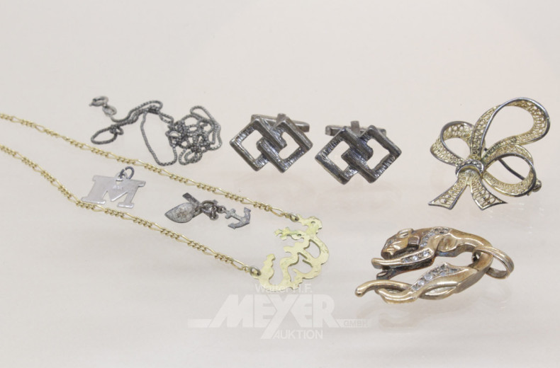 Konvolut Silberschmuck
