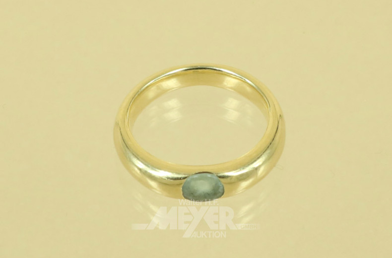 Damenring, 585er GG, besetzt mit