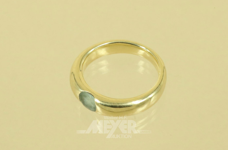 Damenring, 585er GG, besetzt mit