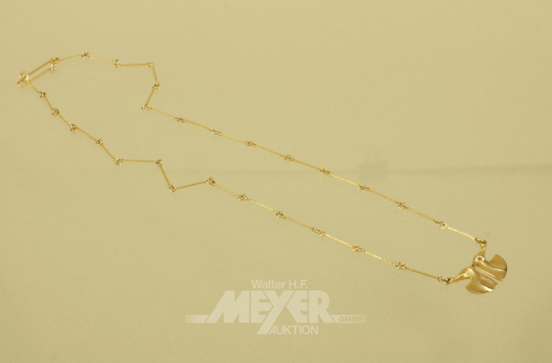 Kette ''LAPPONIA'', 585er GG, ca. 4 g