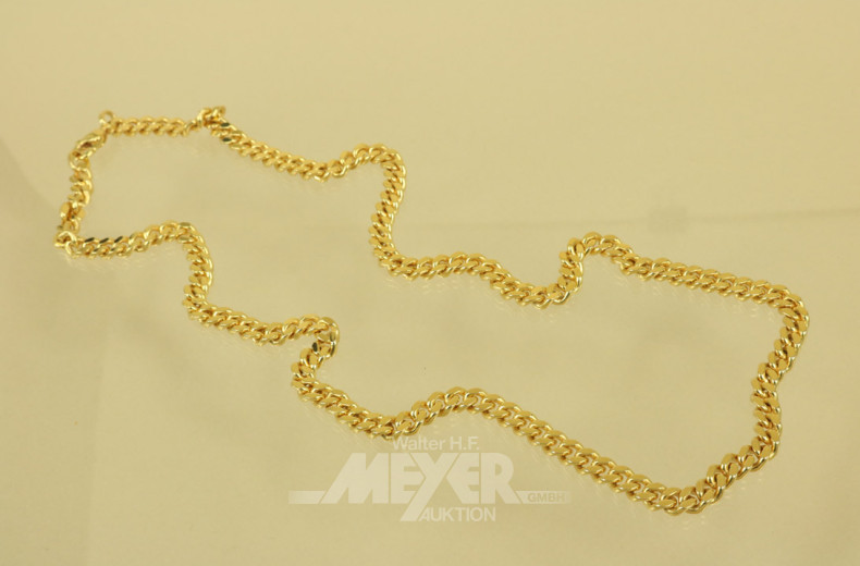 Flachpanzerkette, 585er GG, ca. 67,5 g