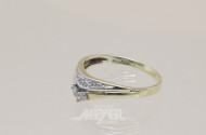 Ring in 585er GG mit kl. Diamanten