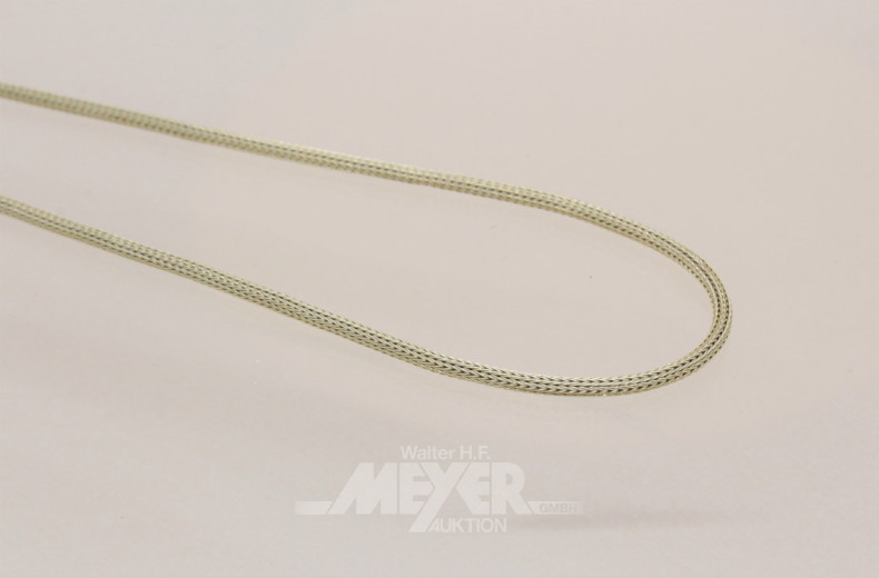 Halskette, 585er GG, Schlauchmuster,