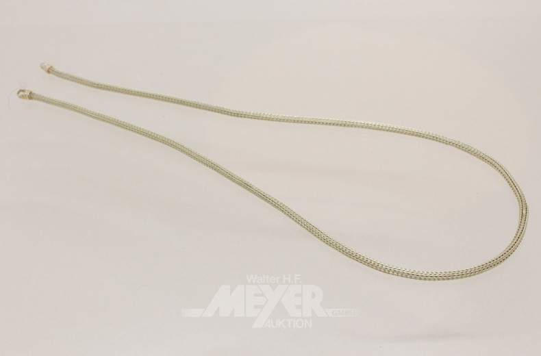 Halskette, 585er GG, Schlauchmuster,