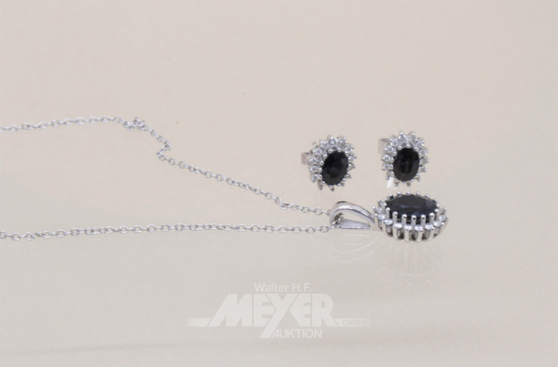 Schmuckset in 585er WG, CHRIST,