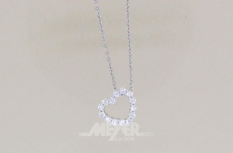 zarte Halskette in 585er WG, CHRIST,