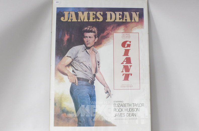 Filmplakat ''James Dean'' (ca. 100x70 cm),
