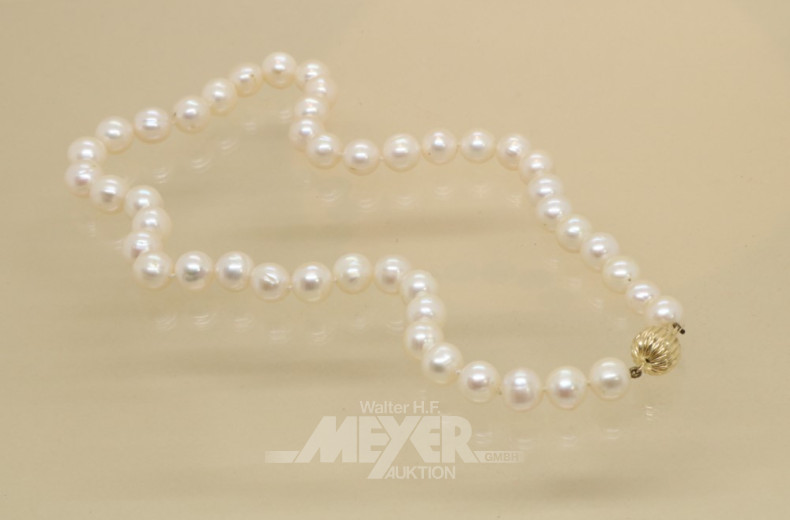 Perlenkette mit 585er GG Schließe