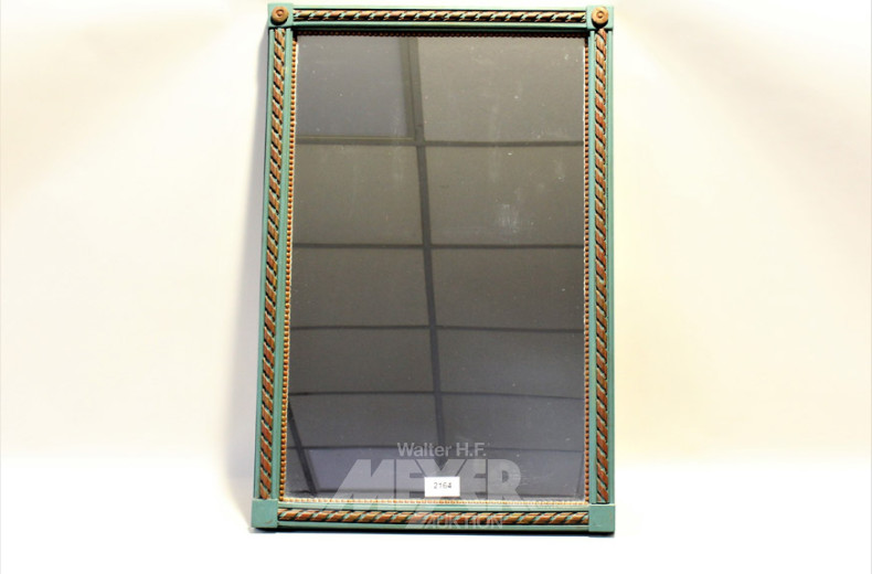 Wandspiegel, Holzrahmen bemalt