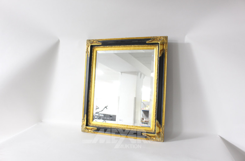 Spiegel, facettiert, ca. 60 x 50 cm,