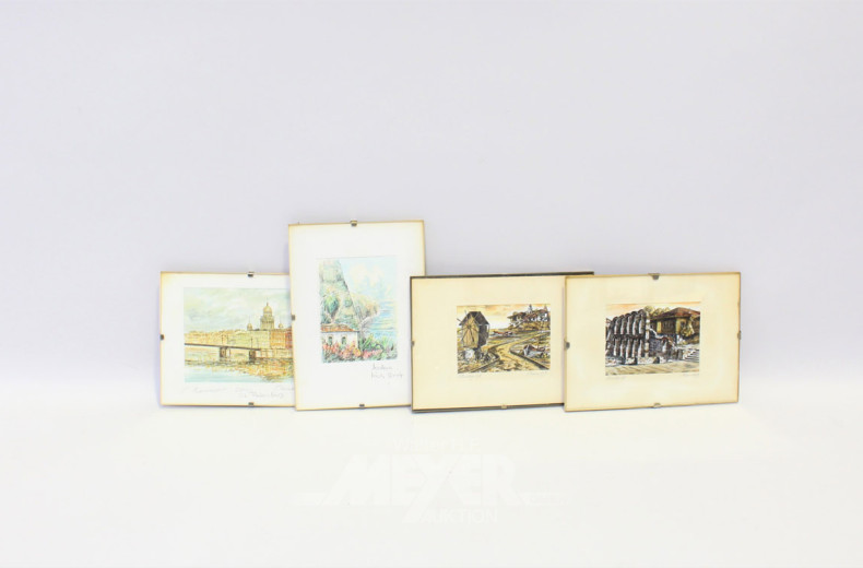 Posten kl. Bilder, ''Stadtansichten u.