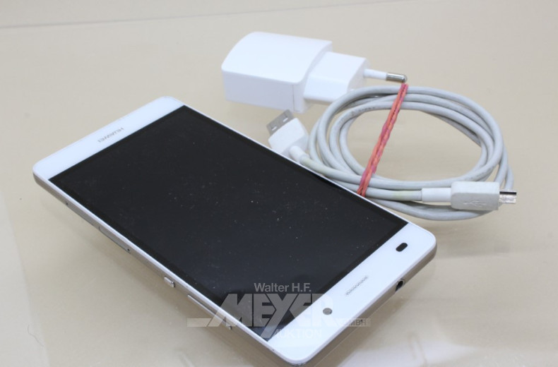 Smartphone HUAWEI mit Ladekabel