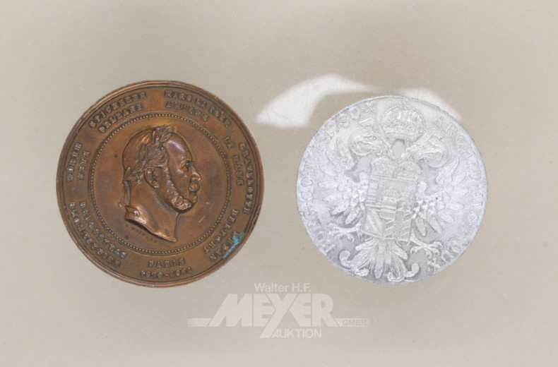 3 Medaillen u. 1 Taschenuhr