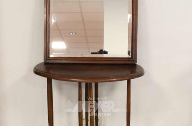 Wandspiegel mit Beistelltisch und