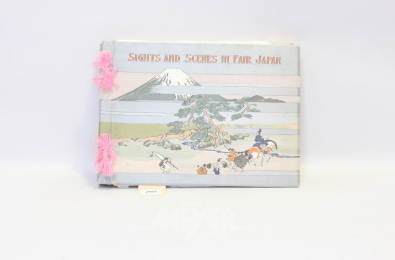 japanisches Album mit Seideneinband