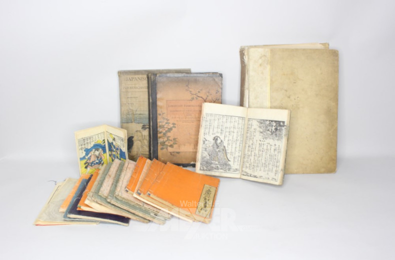 15 kl. Notizhefte, Japan 18. u. 19. Jh.,