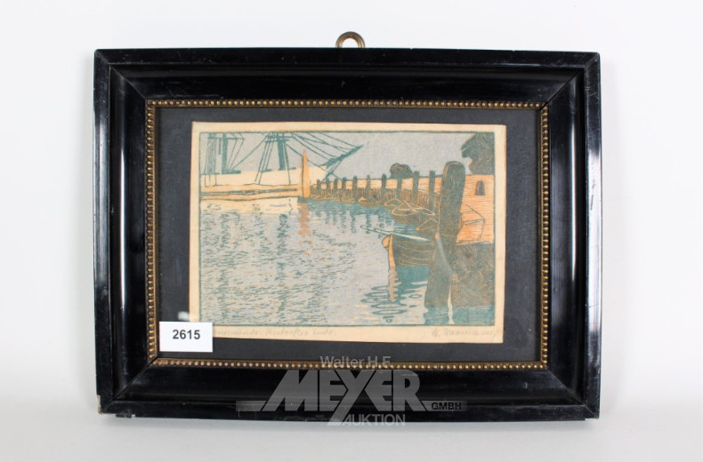 kl. Farbholzschnitt,