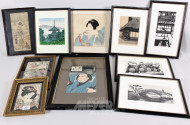 Konvolut japanischer Druckgraphiken,