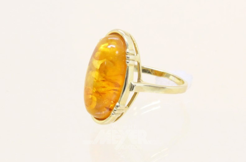 Damenring, 333er GG, besetzt mit