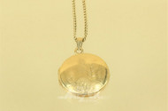 Halskette mit Medaillon, 585er GG,