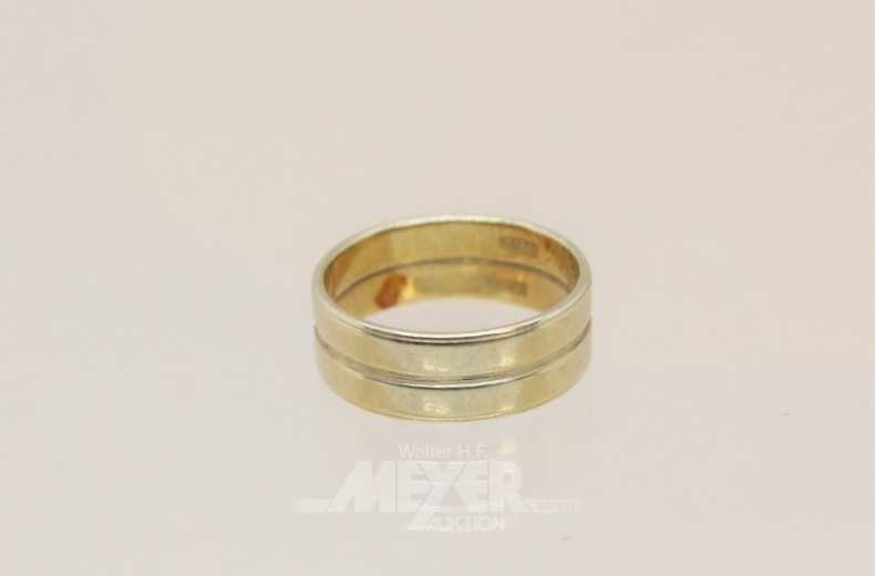 Witwer-Ring, 585er GG, ca. 6 g