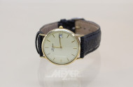Herrenarmbanduhr, 375er GG,