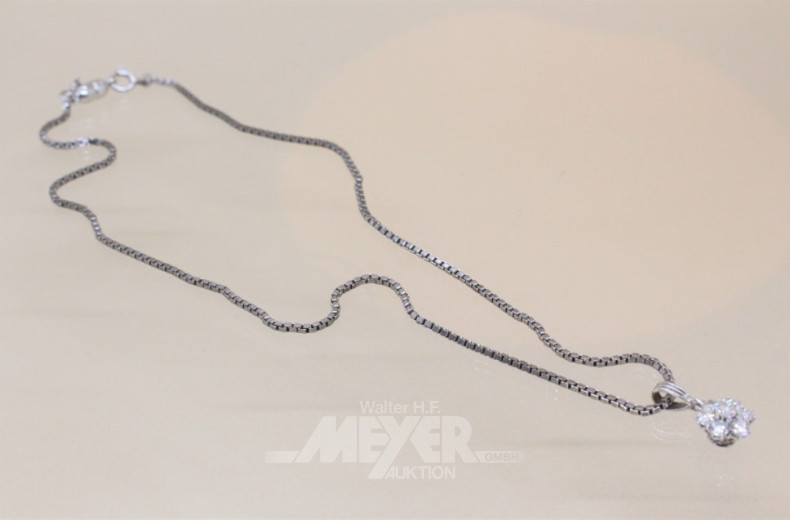 Halskette, 585er WG,