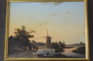Gemälde, ''Dutch Landscape'', 19 Jh.