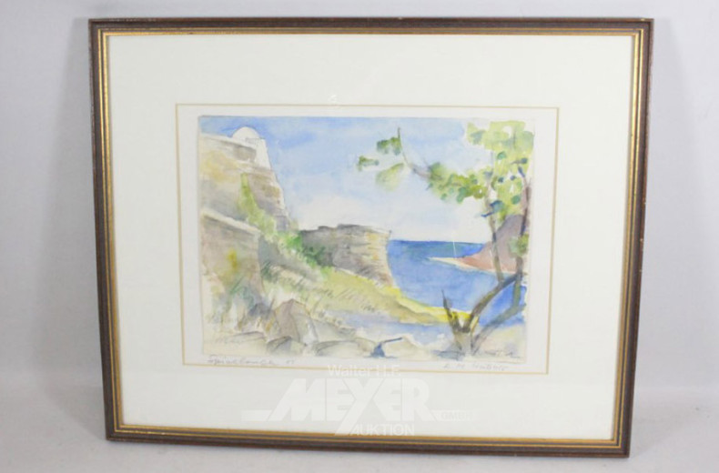 4 versch. Bilder/Lithografien: