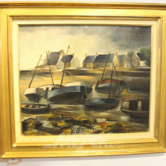 Gemälde, ''Port de Locquemeau''