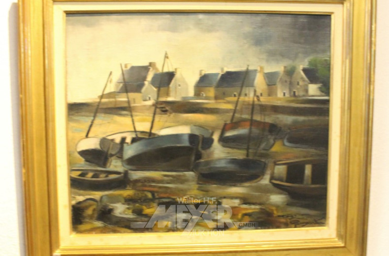 Gemälde, ''Port de Locquemeau''