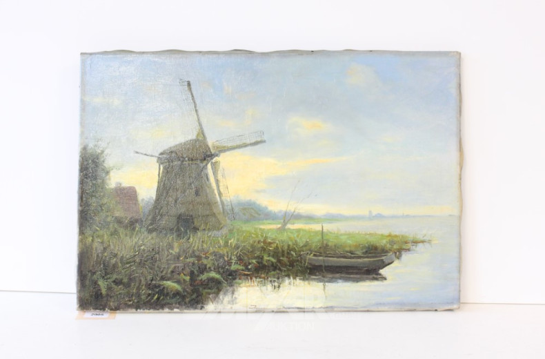 Gemälde, ''Mühle am See''
