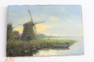 Gemälde, ''Mühle am See''