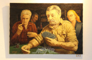 Gemälde, ''Beim Kartenspiel''
