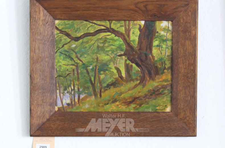 Gemälde, ''Waldlandschaft bei Argelès''