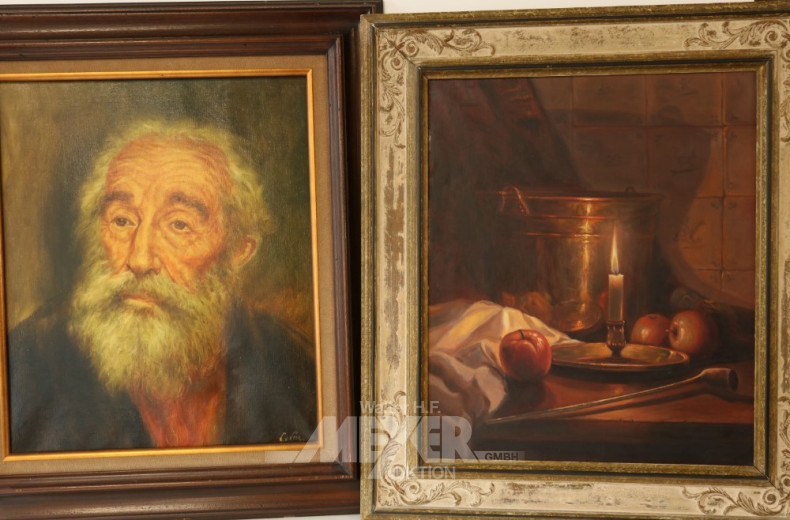 Konvolut von ca. 14 Bildern und Gemälde: