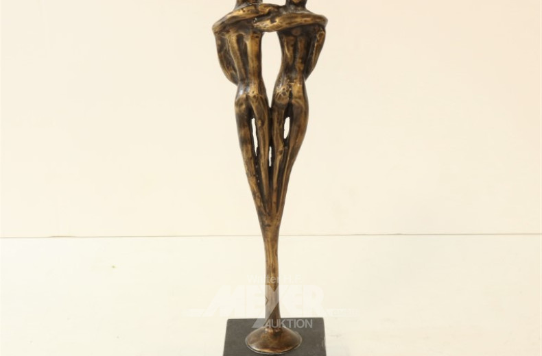 moderne Bronzskulptur ''Paar''