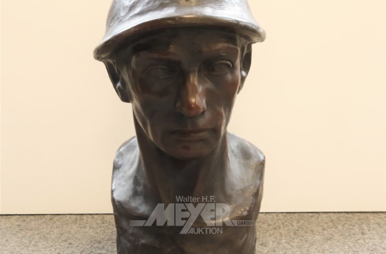 schwere Stein/Beton-Büste