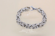 Königsarmband, 925er Silber, ca. 27 g
