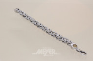 Königsarmband, 925er Silber, ca. 27 g