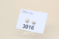 Paar Ohrstecker, 585er GG,